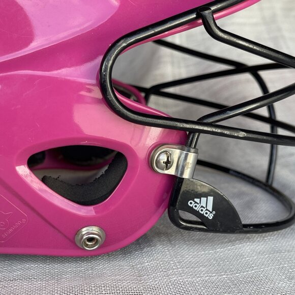 Adidas TBall Helmet BTE00202-Pink OSFM Adjustable 6" to 6 1/2" T-Ball Softball - Picture 9 of 13